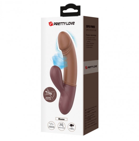 Pretty Love - Kane Powerful Sucking Vibrating Massager Wand (Chargeable - Brown) Pretty Love - Kane Powerful Sucking Vibrating Massager Wand (Chargeable - Brown)